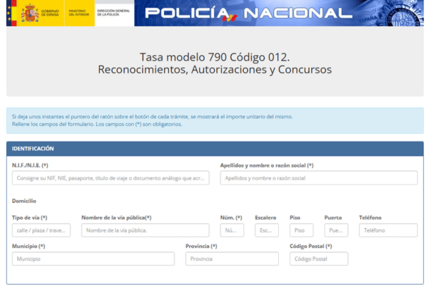 Tasa modelo 790